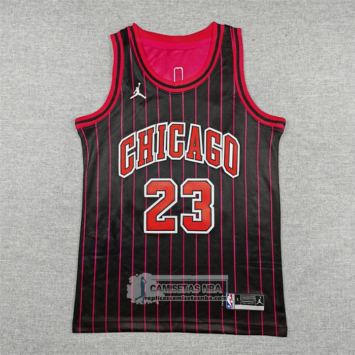 Camiseta Nino Chicago Bulls Michael Jordan NO 23 Statement 2025-26 Negro